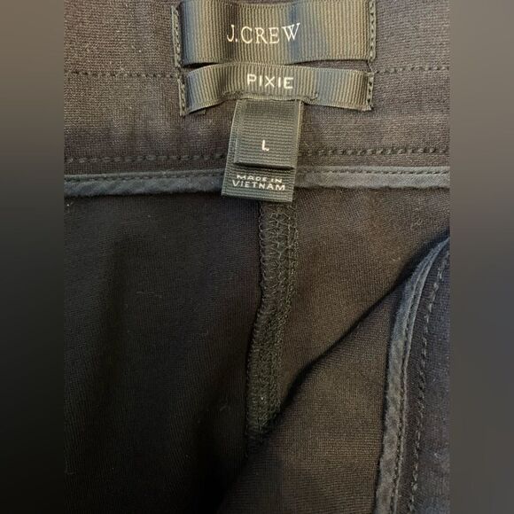J Crew Black Pixie Pants size L - Picture 3 of 8